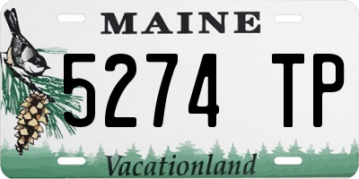 ME license plate 5274TP