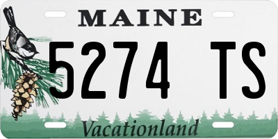 ME license plate 5274TS