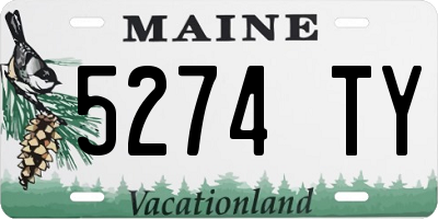 ME license plate 5274TY