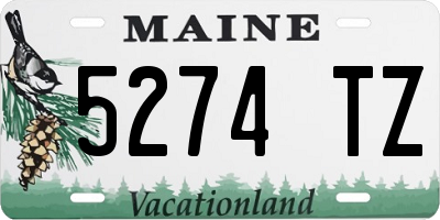 ME license plate 5274TZ