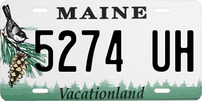 ME license plate 5274UH