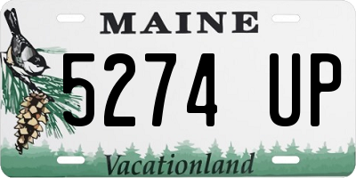 ME license plate 5274UP