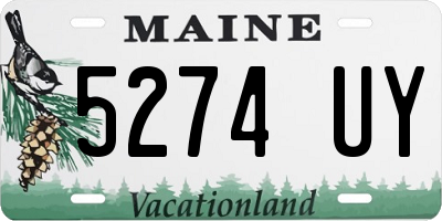 ME license plate 5274UY