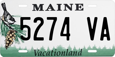 ME license plate 5274VA