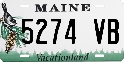 ME license plate 5274VB