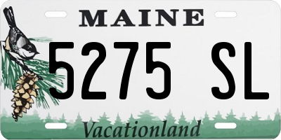 ME license plate 5275SL