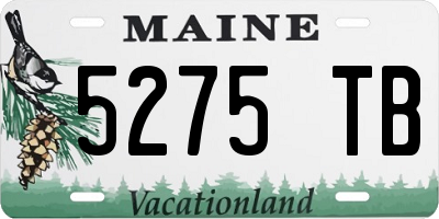 ME license plate 5275TB
