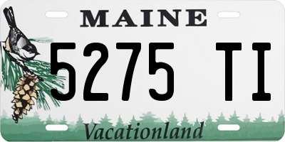 ME license plate 5275TI