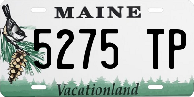 ME license plate 5275TP