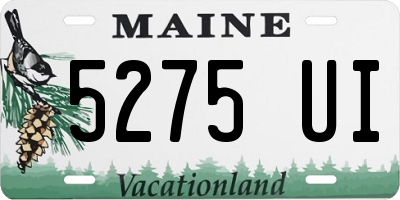 ME license plate 5275UI