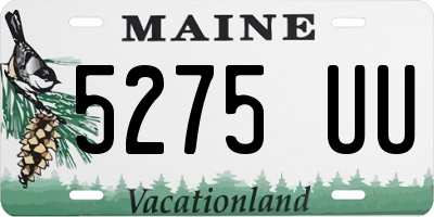 ME license plate 5275UU