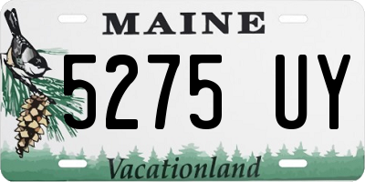 ME license plate 5275UY