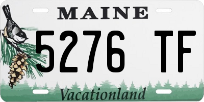 ME license plate 5276TF