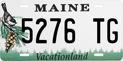 ME license plate 5276TG