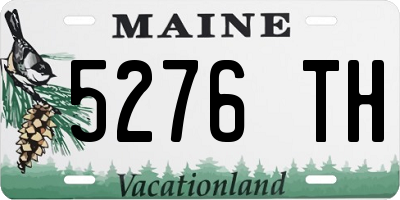 ME license plate 5276TH