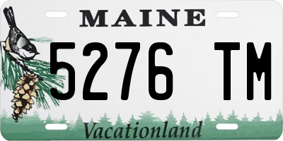 ME license plate 5276TM