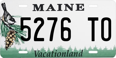 ME license plate 5276TO