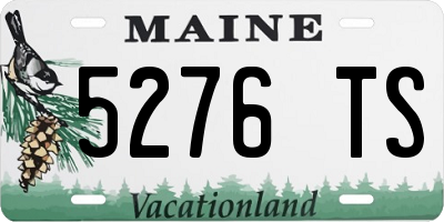 ME license plate 5276TS