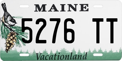 ME license plate 5276TT