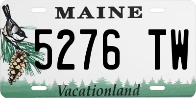 ME license plate 5276TW