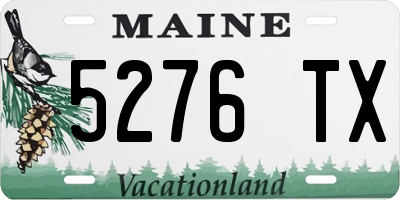 ME license plate 5276TX