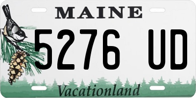 ME license plate 5276UD