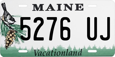 ME license plate 5276UJ