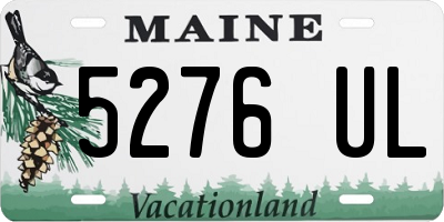 ME license plate 5276UL