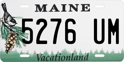 ME license plate 5276UM