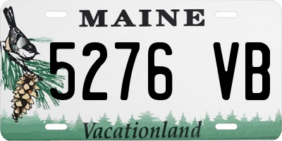 ME license plate 5276VB