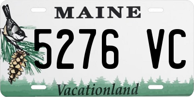 ME license plate 5276VC