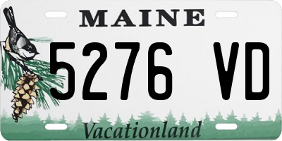 ME license plate 5276VD