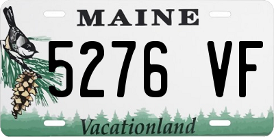 ME license plate 5276VF