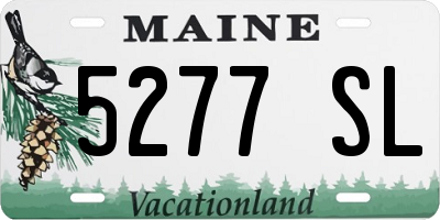 ME license plate 5277SL