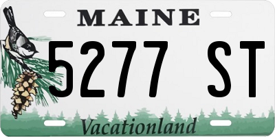 ME license plate 5277ST