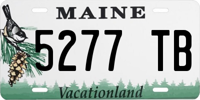 ME license plate 5277TB