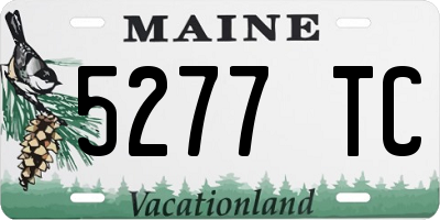ME license plate 5277TC