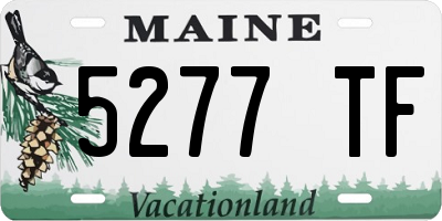 ME license plate 5277TF