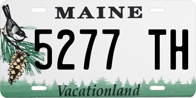ME license plate 5277TH