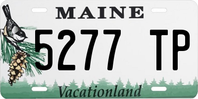 ME license plate 5277TP