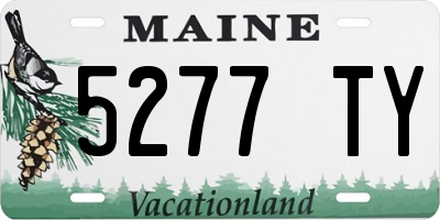 ME license plate 5277TY