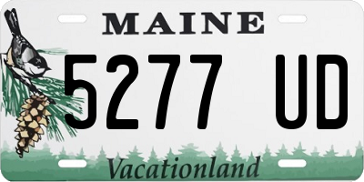 ME license plate 5277UD