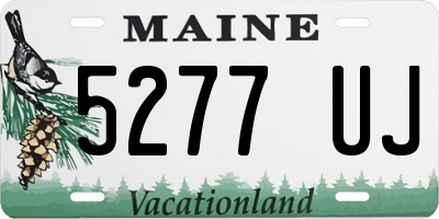ME license plate 5277UJ