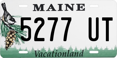 ME license plate 5277UT