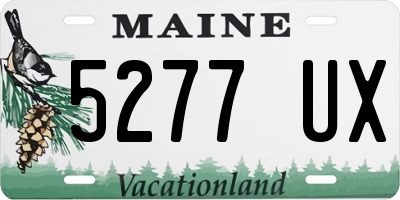 ME license plate 5277UX