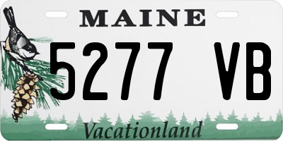 ME license plate 5277VB