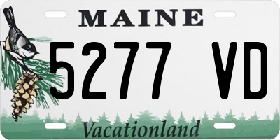 ME license plate 5277VD