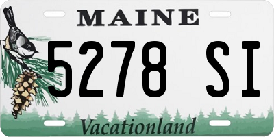 ME license plate 5278SI