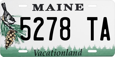 ME license plate 5278TA
