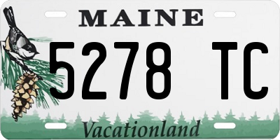 ME license plate 5278TC